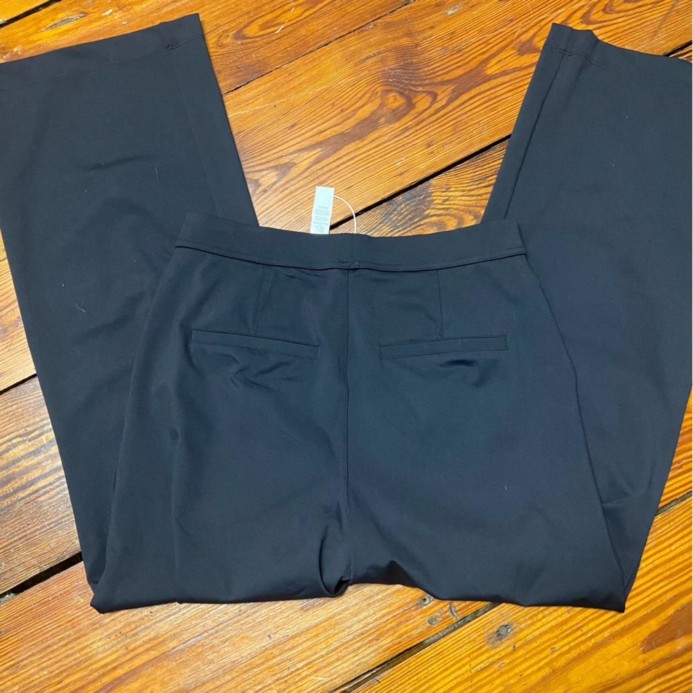 HALARA Flex High Waisted Pocket Straight Leg
Work Pants Size L Black Pull On - Picture 10 of 12